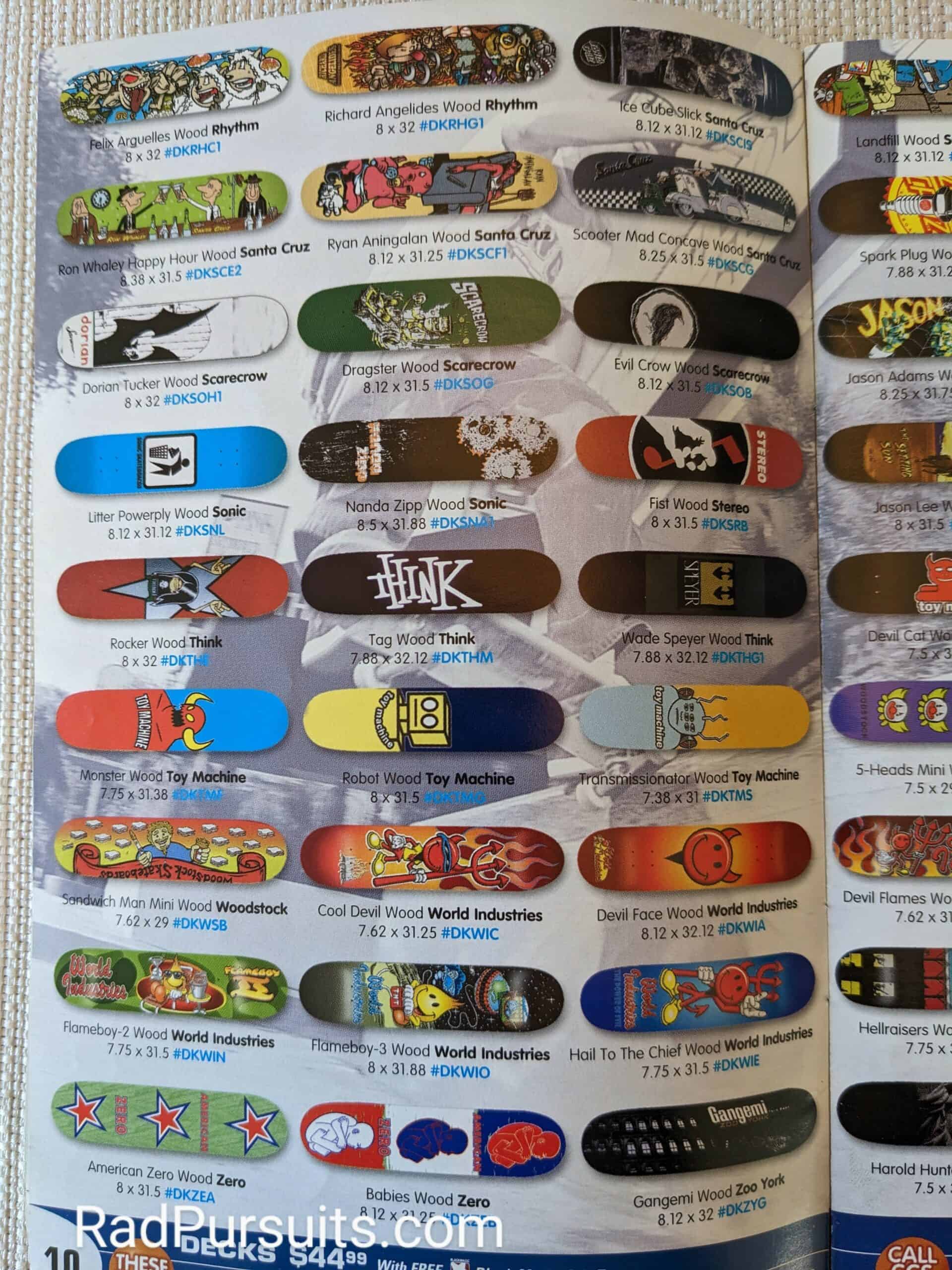 CCS Summer 1997 Skateboard Decks Page 10
