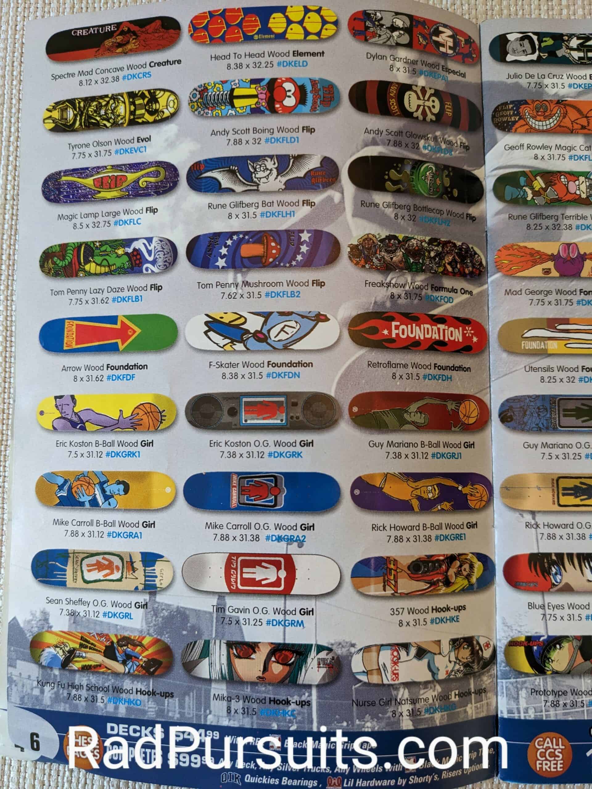 CCS Summer 1997 Skateboard Decks Page 6