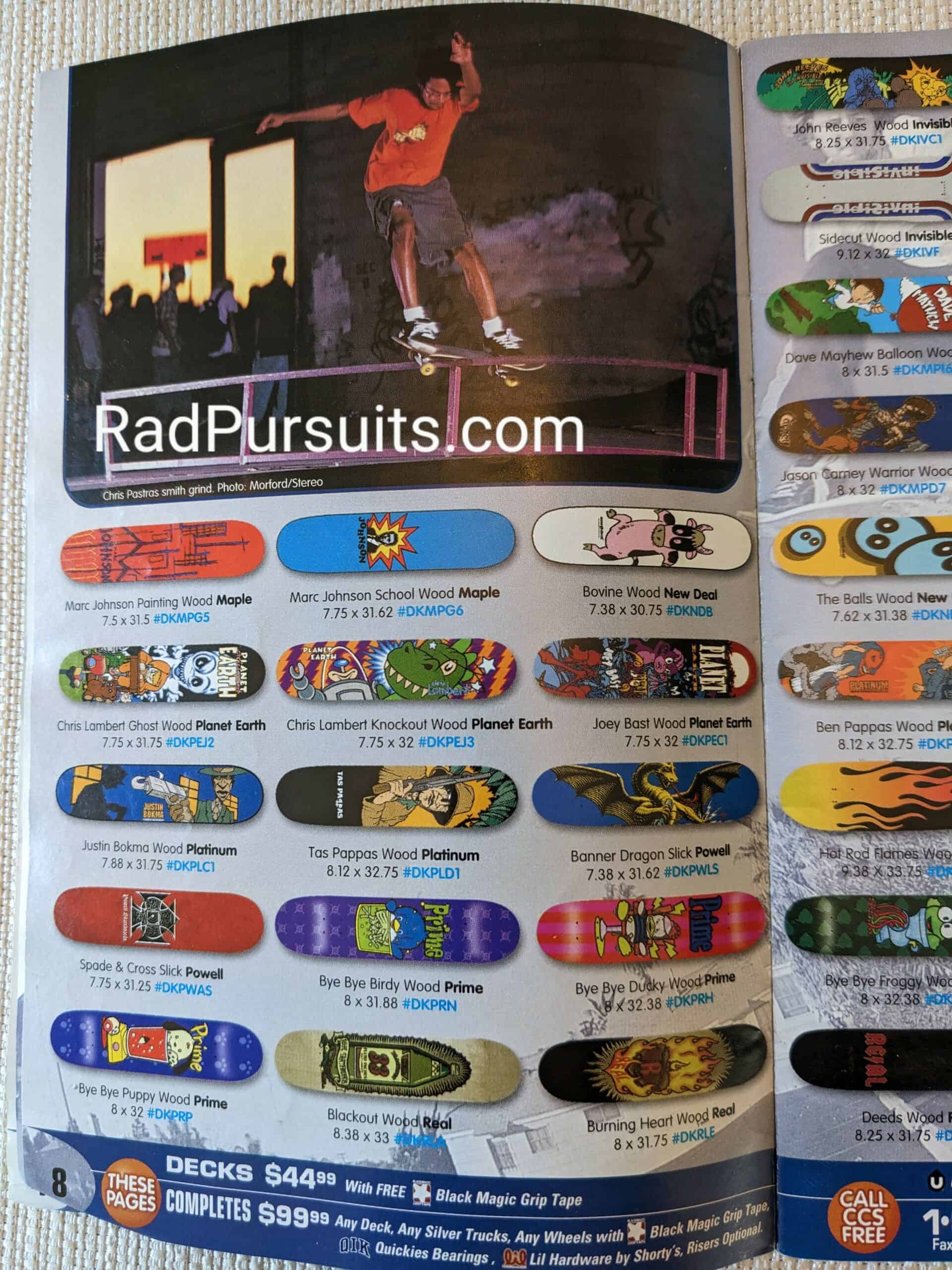 CCS Summer 1997 Skateboard Decks Page 8
